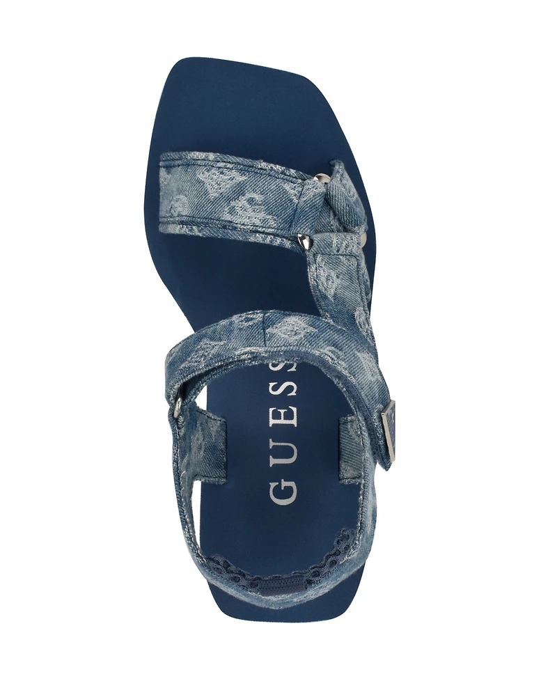 Guess Women's Daysa Quattro-g Strappy Eva Wedge Sandals