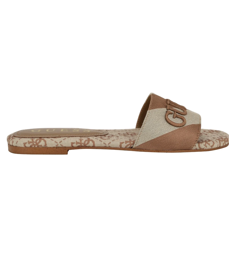 Guess Women's Harini Slip-On Logo Flat Sandals