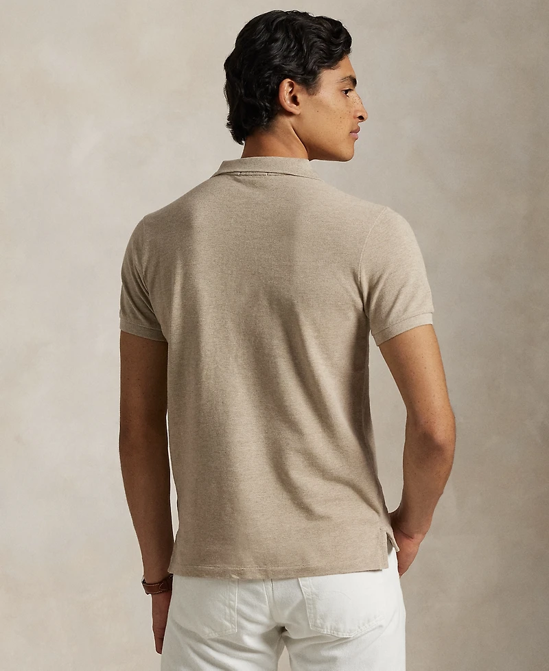 Polo Ralph Lauren Men's Custom Slim Fit Leather-Pony Polo Shirt