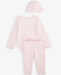 First Impressions Baby Hat, Bodysuit & Pants, 3 Piece Set, Exclusively at Macy's