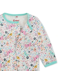 Easy = Magnetic Close Baby Cotton Footed Coverall