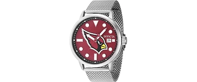 Invicta Men's 47996 Nfl Arizona Cardinals Quartz Multifunction Red Dial Watch