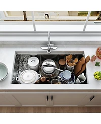 Casainc Undermount Kitchen Sink with Accessories