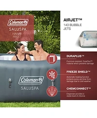 Bestway Coleman SaluSpa 4 Person Inflatable Outdoor Hot Tub Spa & Intex Maintenance Kit