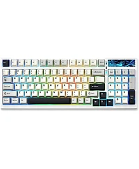 Yunzii YZ98 Gasket Mechanical Keyboard 99 Key Hot Swappable BT5.0/2.4G/Usb-c Wireless Gaming with 5-Layer Sound Padding Nkro 98% Layout with Rgb for L