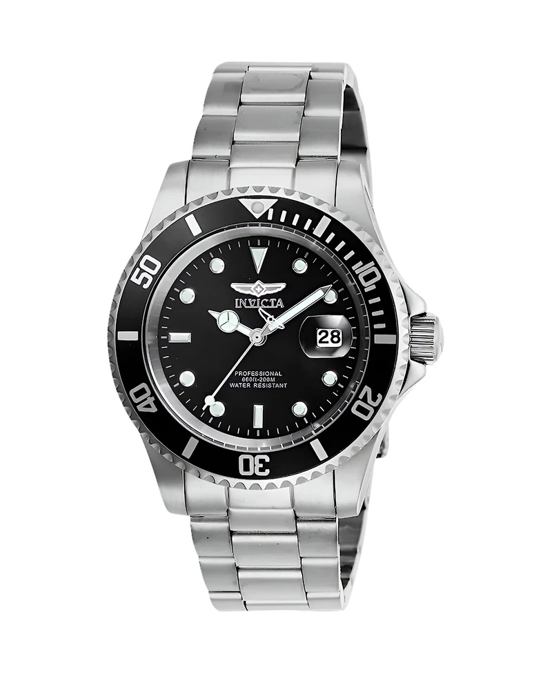 Invicta Men's 26970 Pro Diver Quartz 3 Hand Black Dial Watch