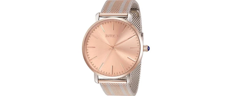 Invicta Women's 33937 Angel Quartz 3 Hand Rose Gold Dial Watch