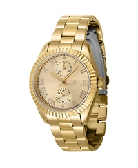 Invicta Women's 47445 Specialty Quartz Multifunction Gold Dial Watch