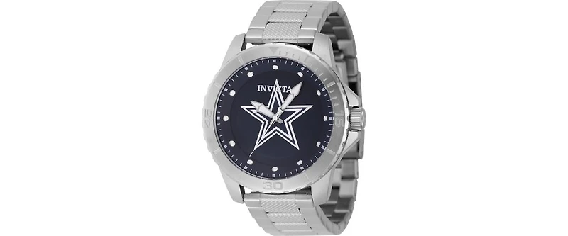 Invicta Men's 48083 Nfl Dallas Cowboys Quartz 3 Hand Blue Dial Watch