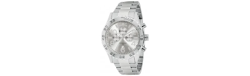 Invicta Men's 1269 Specialty Quartz Chronograph Silver Dial Watch