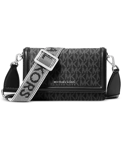 Michael Michael Kors Jet Set Small Phone Webbing Nylon Crossbody Handbag