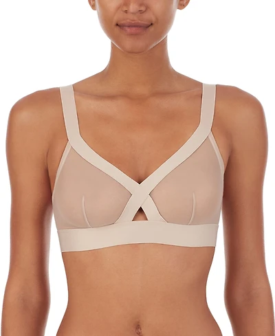 Dkny Women's Sheers Unlined Mesh Bralette Bra DK4084