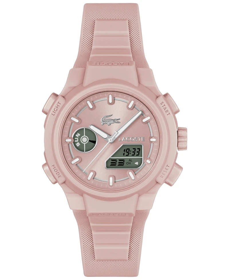 Lacoste Women's LC33 Pink Silicone Strap Watch, 40mm
