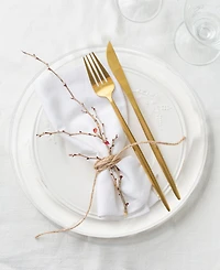 American Atelier Elite Gold Glass Charger Plates, Set of 6