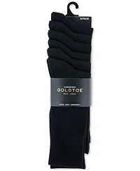 Gold Toe Men's 6-pack Cambridge Solid Crew Socks