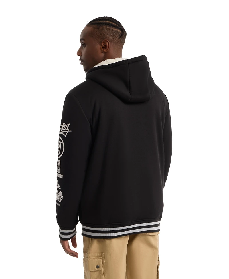 Ecko Unltd Men's Renown Sherpa Varsity Jacket