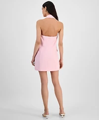 Bar Iii Women's Halter Blazer Mini Dress, Exclusively at Macy's