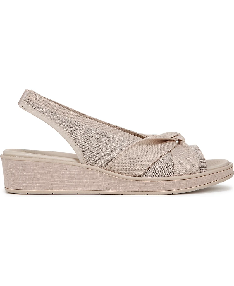 LifeStride Women's Bell Washable Slingback Wedge Sandals