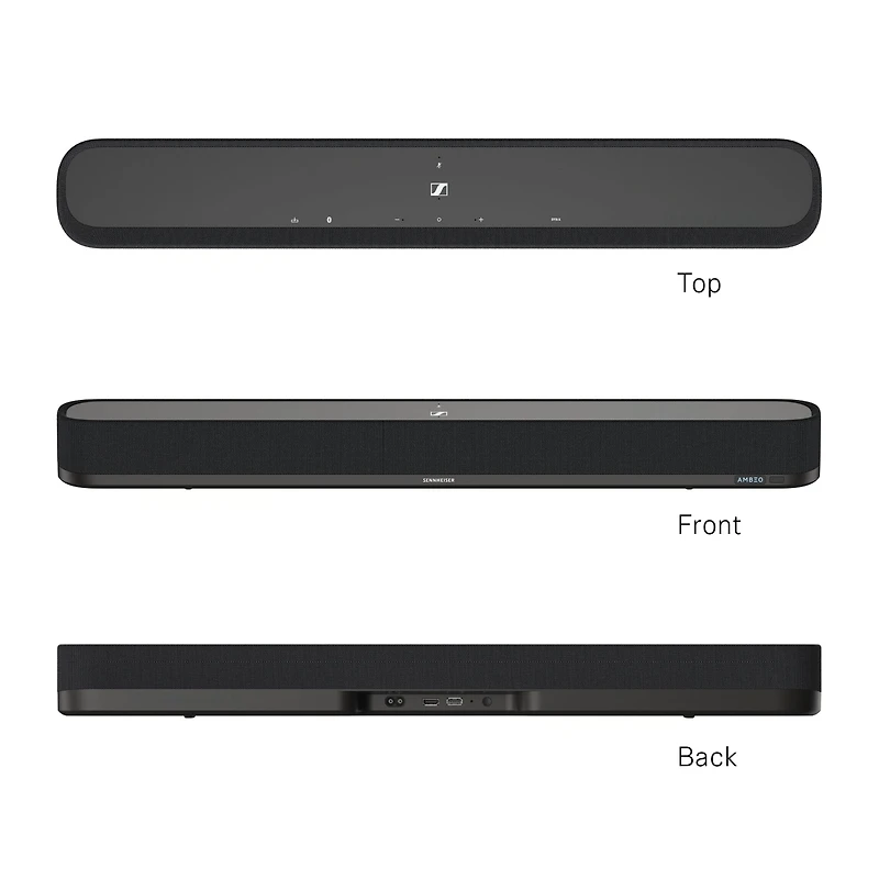 Sennheiser Ambeo Soundbar Mini - Immersive 3D Audio for Tv, Movies, and Music
