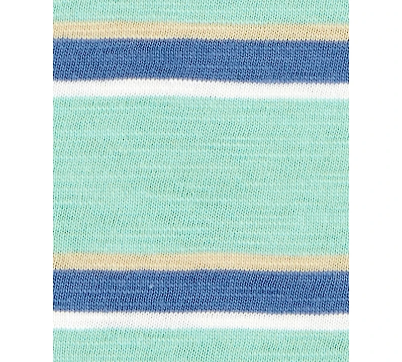 Carter's Toddler Boys Striped Cotton Short-Sleeve Henley T-Shirt