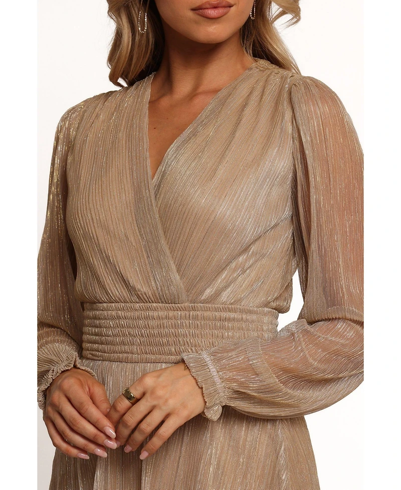 Petal and Pup Women's Cybil Pleated Tiered Midi Dress