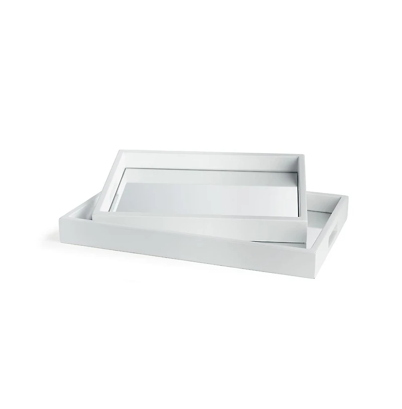 Malibu Mirrored Trays Set of 2