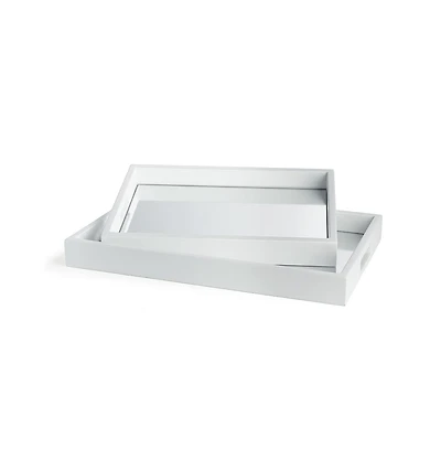 Malibu Mirrored Trays Set of 2