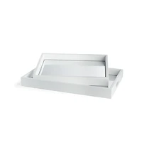 Malibu Mirrored Trays Set of 2