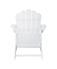 WestinTrends Outdoor Patio Hdpe Adirondack Chairs With Cup Holders (Set of 2)