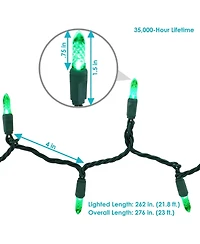 Electric Plug-In 70ct Led Indoor/Outdoor String Lights Faceted M6
