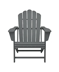 WestinTrends 4-Piece Adirondack Chairs with Cup Holders and Table Set