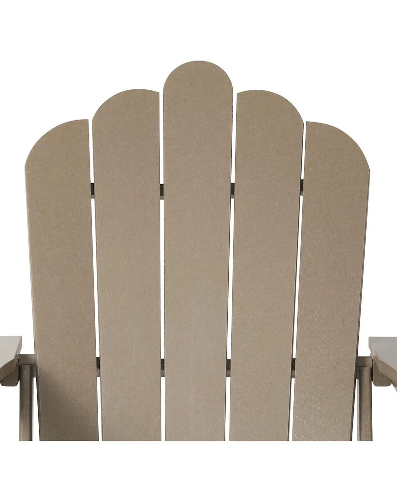 WestinTrends 4-Piece Adirondack Chairs with Cup Holders and Table Set