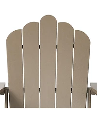 WestinTrends 4-Piece Adirondack Chairs with Cup Holders and Table Set