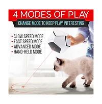 SereneLife Smart Interactive Pet Laser Toy, Handheld & Automatic Modes