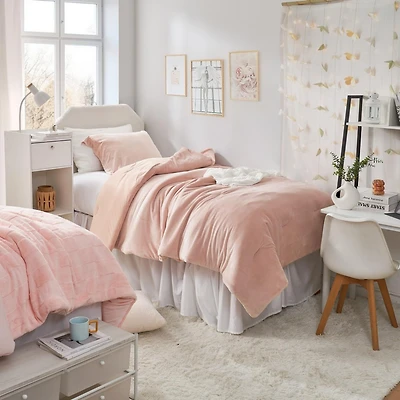 Better Than Anesthesia - Coma Inducer Oversized Comforter Set - Rose Smoke , Pink , Twin Xl