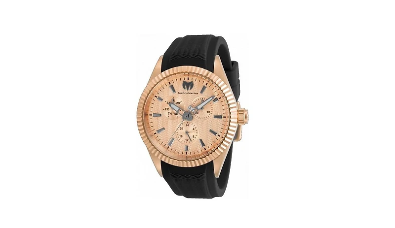Technomarine Men's Tm-719026 Sea Quartz 3 Hand Rose Gold Dial Watch