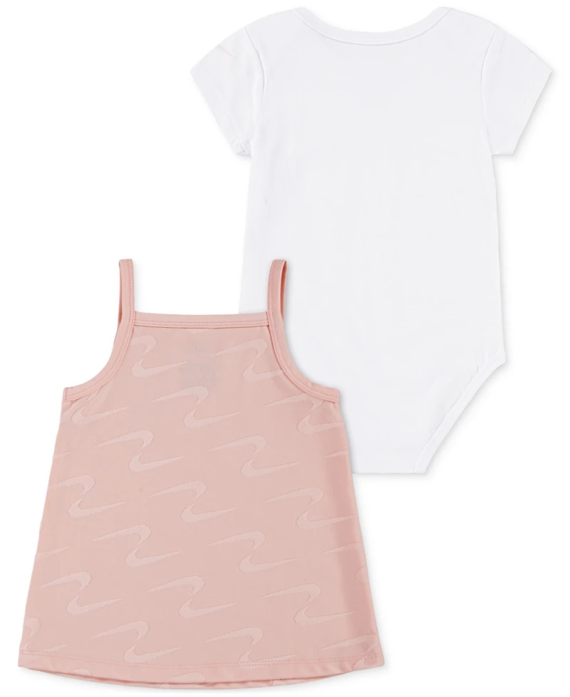 Nike Baby Girls Swoosh Motion Dress & Bodysuit, 2 Piece Set