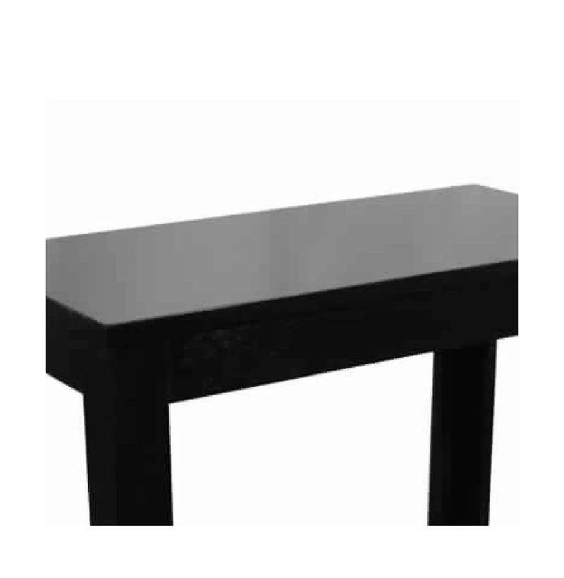 Wooden Chairside Table with Bottom Shelf and Block Legs Stylish and Functional Accent for Living Room or Bedroom