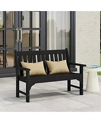 WestinTrends Outdoor 2-Person All-Weather Hdpe Front Porch Garden Bench