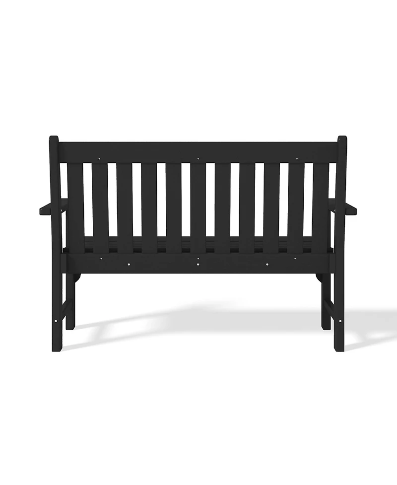 WestinTrends Outdoor 2-Person All-Weather Hdpe Front Porch Garden Bench