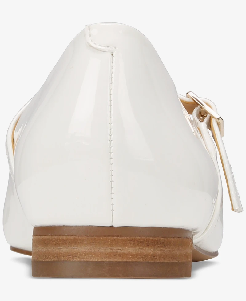 Things Ii Come Women's Kyra Luxurious Slip-on Mary Jane Pointed Toe Flats