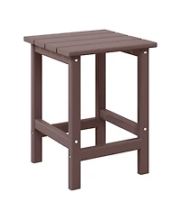 WestinTrends 3-Piece Adirondack Chair with Cup Holder and Folding Ottoman Table Set