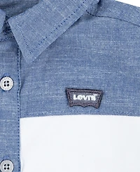 Levi's Toddler Boys 2-Piece Denim Shirt and Jogger Pants
