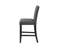 Bar Stools Set of 2, Nailhead Trim, Transitional Style with Upholstered Seat-The Pop Home