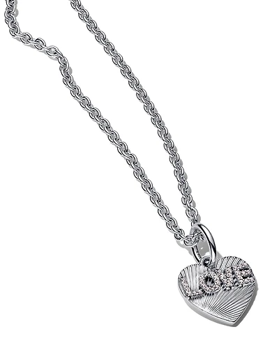 Pandora Sterling Silver Engravable Love Heart Necklace