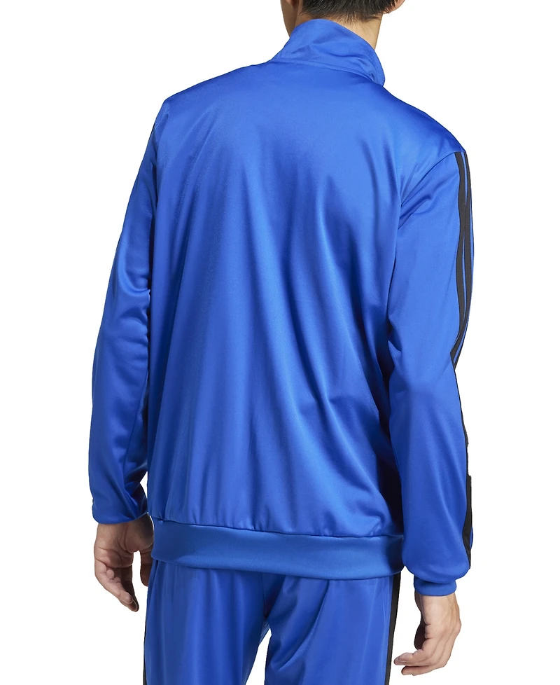 adidas Men's 3 Stripes Tricot Regular Track Top