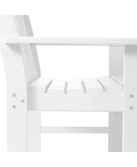 WestinTrends 3-Piece Hdpe Outdoor Patio Furniture Couch and Coffee Table Set