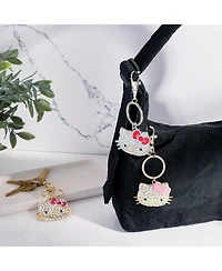 Hello Kitty Pave Crystal Bling Embellished Travel Keychain