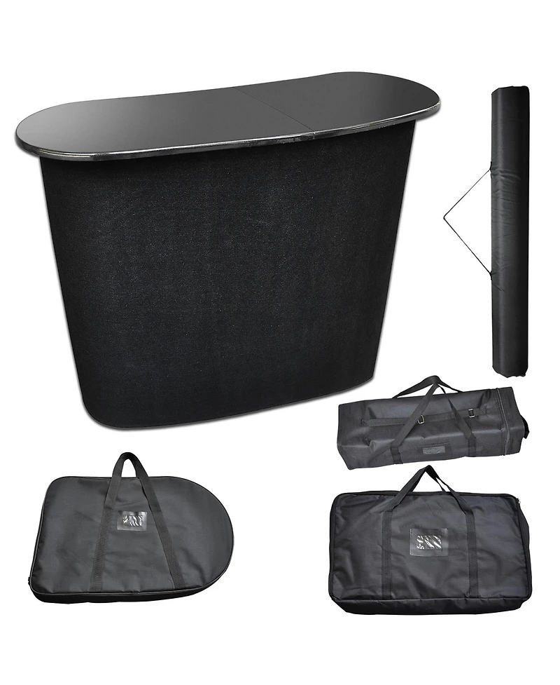 Pop Up Counter Portable Trade Show Display Podium Promotion Retail Speech Bag Stand