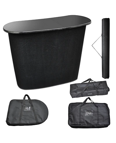Pop Up Counter Portable Trade Show Display Podium Promotion Retail Speech Bag Stand